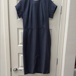 NWT Ann Taylor. Elegant Navy Blue Dress. 6
